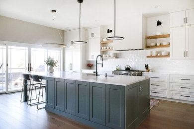 Transitional kitchen photo in Denver