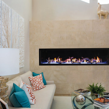 Modern Linear Fireplace - American Hearth