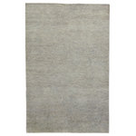 Jaipur Living - Jaipur Living Origin Knotted Solid Area Rug, Gray, 8'6"x11'6" - The sophisticated Saga collection lends balance and a relaxed, grounding vibe to modern interiors. The Origin area rug anchors a space with a solid, subtly striated design in a medium gray colorway. Hand knotted by skilled artisans, this durable wool accent marries simplicity and luxury with an exceptional quality.