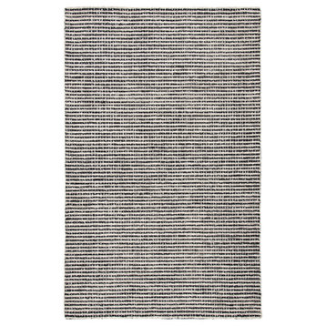 Safavieh Abstract Collection, ABT853 Rug, Black/Ivory, 4'x6'