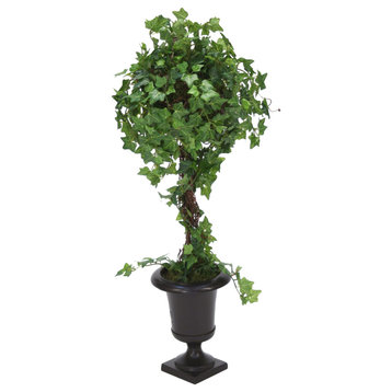 Mini Ivy Topiary in A Small Bronze Urn