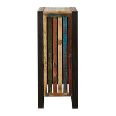 Tall Urban Chic Reclaimed Wood Lamp Table