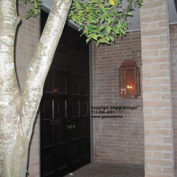 Sheryl's Extra Large Flush Mount Lantern on Mid-Century Modern Home - Lighting