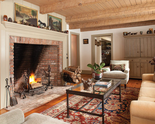 Tall Brick Fireplace Ideas, Pictures, Remodel and Decor