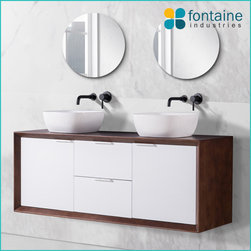 Hamilton Vanity Solid Oak Timber Hardwood with White Jacobean Set - Products