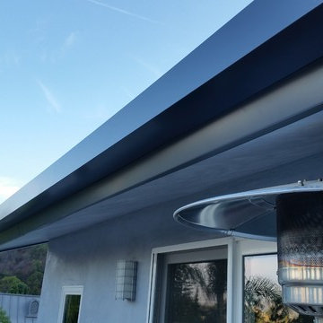 Fascia Wrap, Custom Sectional Slant Back Box Gutters in Studio City
