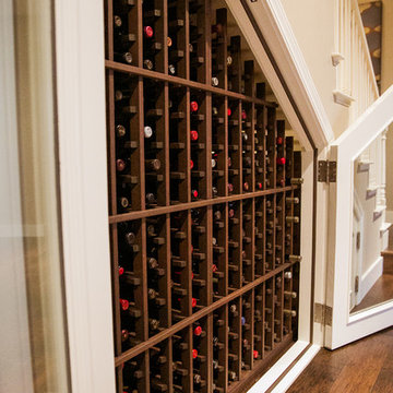Small Wine Storage - Mini Cellar and Cabinet Under the Stairs