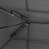 vidaXL Gazebo Canopy with Sidewalls Anthracite 157.5"x118.1"x106.3" Steel