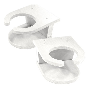 Adirondack Cup Holders, Set of 2, White