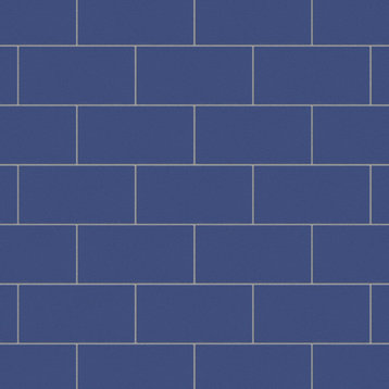 Piscina Brick Cobalt Matte Porcelain Floor and Wall Tile