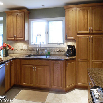 Oak Cabinetry with Arch