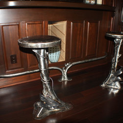 Hand Forged Office table base and bar - Products