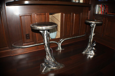 Hand Forged Office table base and bar