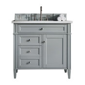 Brittany 36" Single Vanity Urban Gray, Base Cabinet Only