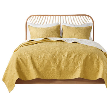 INK+IVY Percale Coverlet Set, Full/Queen