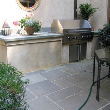 Grill, Bluestone Counter top and Bluestone patio - terrace