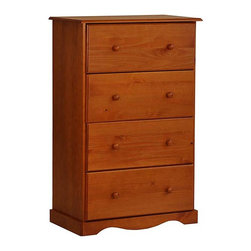 Five Drawer Chest in Honey Pine - Dressers