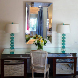 Wood & Mirror Desk - Furniture
