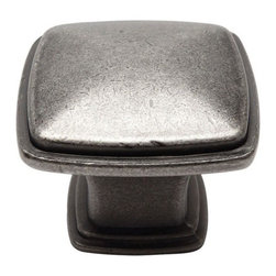 Cosmas - Cosmas 4391WN Weathered Nickel 1-1/4&rdquo; Square Cabinet Knob [10-PACK] - Cabinet And Drawer Knobs