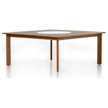 Colima Natural Outdoor Dining Table-67"