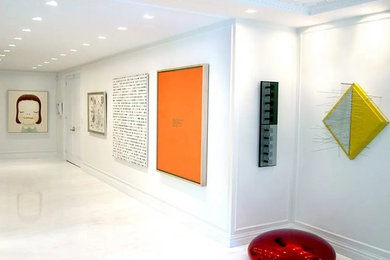 Design ideas for a large eclectic entryway in Miami.