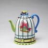 Blue Birdcage Teapot