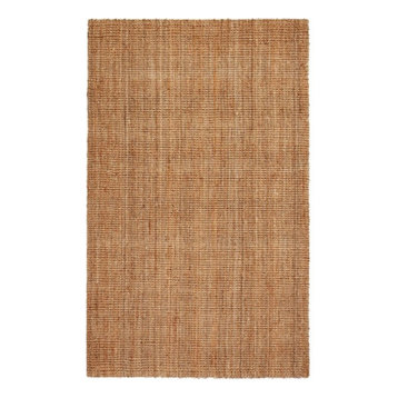 Andes Natural Jute Area Rug, 4'x6'