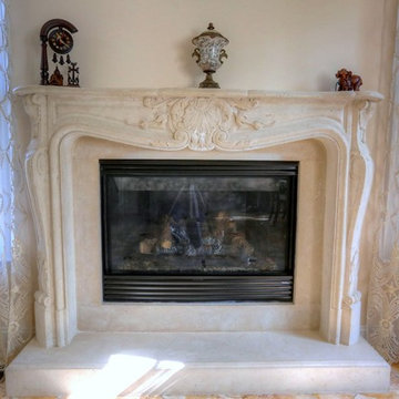 Stone Fireplace Mantels & Surrounds