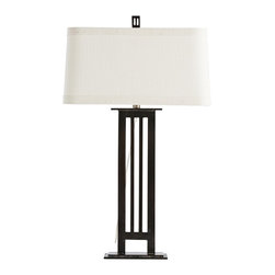 Arteriors Home - Arteriors Home Sebastian Burnt Wax Flat Column Table Lamp - Table Lamps