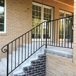 Wrought Iron Handrails - Outdoor Decor