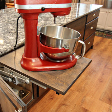 White Painted Kitchen Cabinets with Knotty Alder, Twin Falls ID