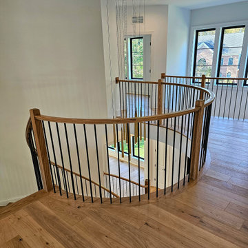 Project #110 | Beautiful Curved Staircase with Circular Balcony