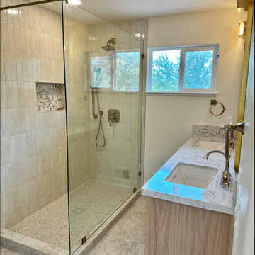 Coastal Grandmillenial Glam Bathroom