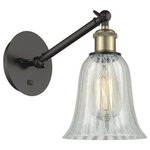 Innovations Lighting - Innovations Lighting 317-1W-BAB-G2811 Hanover, 1 Light Wall In Industria - The Hanover 1 Light Sconce is part of the BallstonHanover 1 Light Wall Black Antique BrassUL: Suitable for damp locations Energy Star Qualified: n/a ADA Certified: n/a  *Number of Lights: 1-*Wattage:100w Incandescent bulb(s) *Bulb Included:No *Bulb Type:Incandescent *Finish Type:Black Antique Brass
