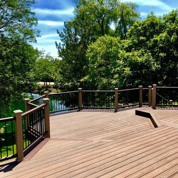 Trex deck Barrington IL with Trex lighting