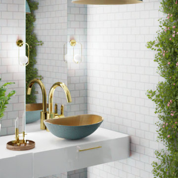 Exotic harmony of the bathroom
