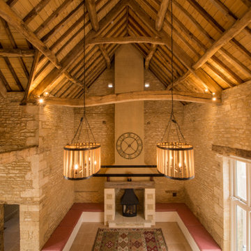 Cotswold Park Barns - Dining room ceiling lighting