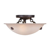 Bronze Bowl Semi-Flush Mount