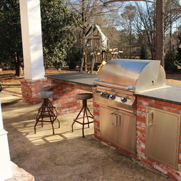 Welsh historic reproduction kitchen porch
