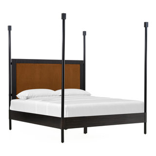 Ava Four Poster Bed King Transitional Canopy Beds by First