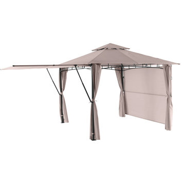 Sahara 9.8-Ft. x 9.8-Ft. Soft Top Gazebo Canopy - Curtains, Pop Out Roof