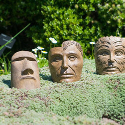 Small Faces - Garden Statues And Yard Art