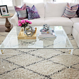 A Lucite top can also be provided either as a free floating top, inset top or ha - Coffee Tables