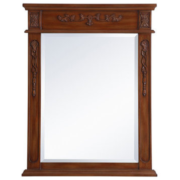 Elegant VM12836TK Wood Frame Mirror 28"X36", Teak