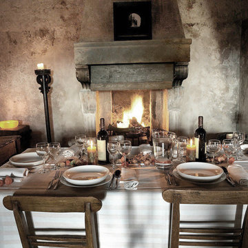 Dining Room Fireplaces by Ancient Surfaces