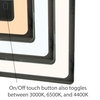 Dyconn Faucet Egret Tri-Color LED Wall Mounted Bathroom Mirror, 30"w X 36"h