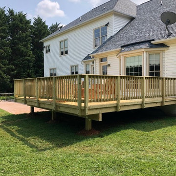 Pressure treated deck