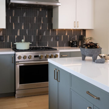 A Soft Sage & Graphite Kitchen