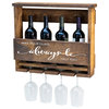 Del Luxe "Always Be" Top Shelf Wine Rack by Del Hutson Designs, Walnut