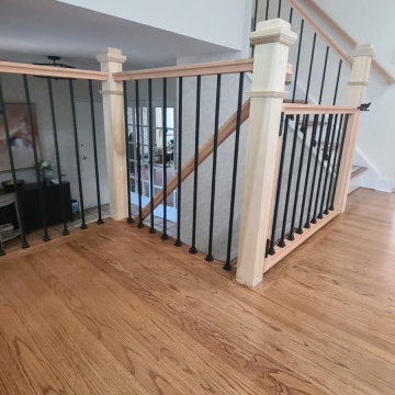 Metal & Wood Rails with Custom Gate